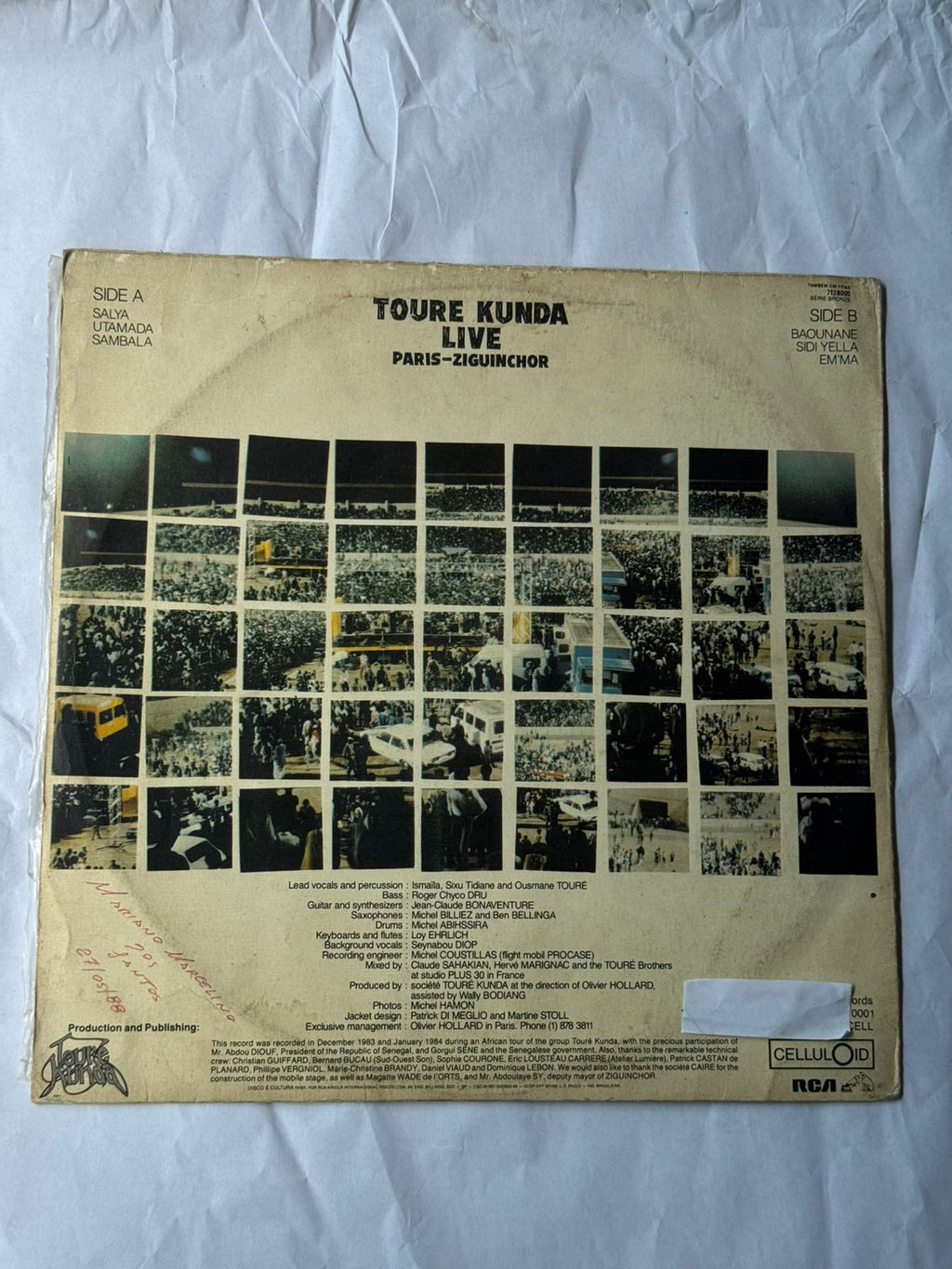 Lp Toure Kunda Live Paris Ziguinchor 1987 (Usado)