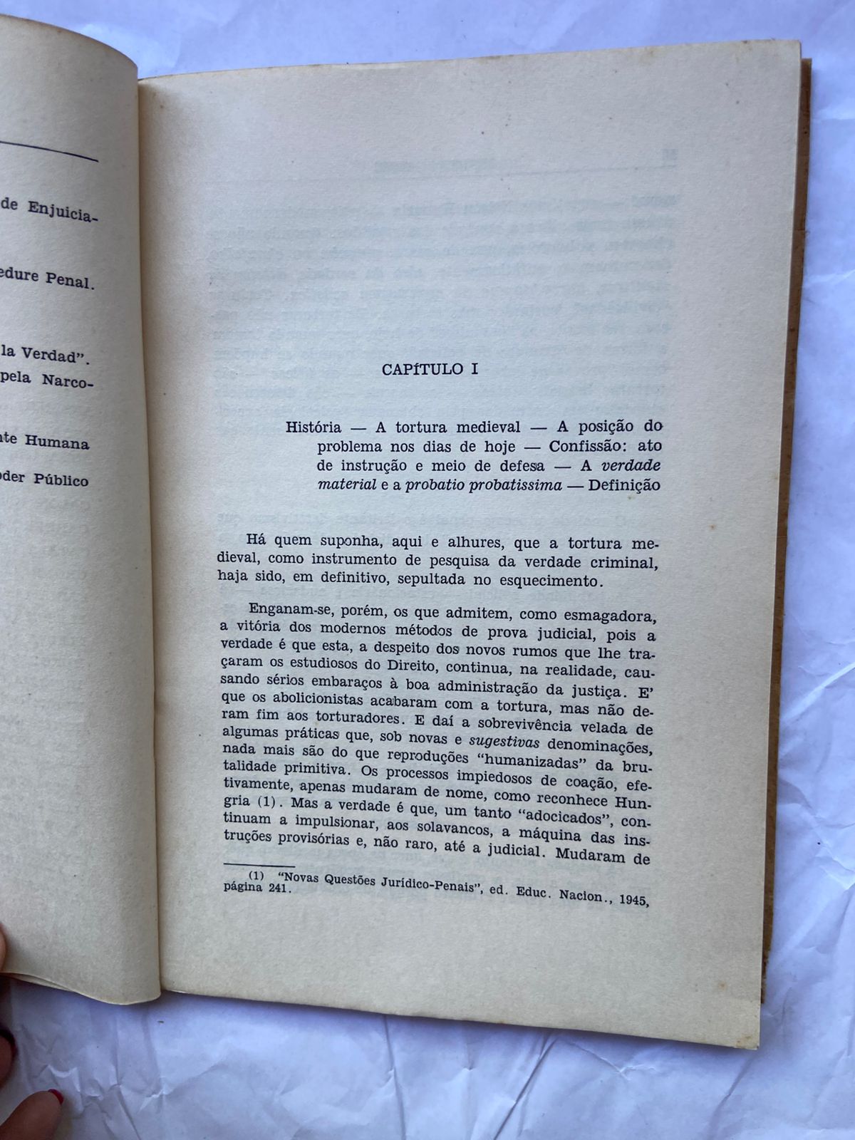 Livro O Direito De Calar 1960 (Usado)