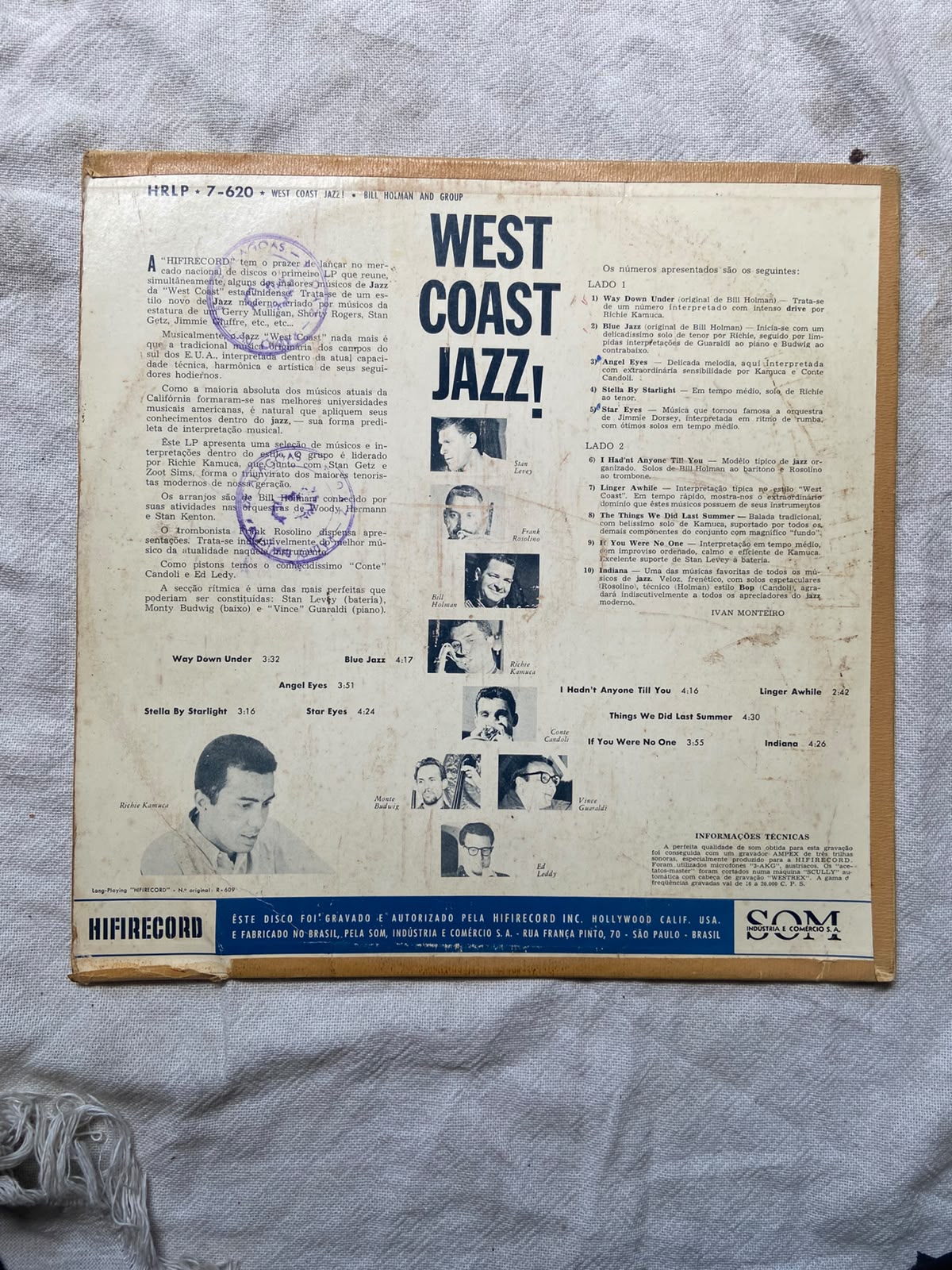 Lp West Coast Jazz In Hifi (Usado)