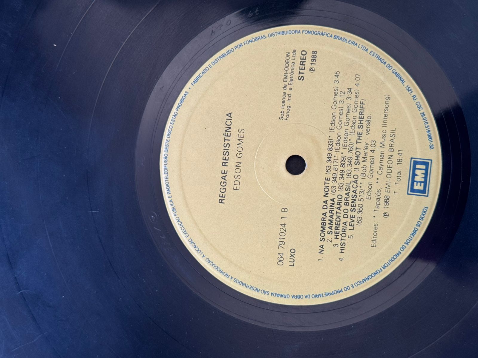 Lp Edson Gomes Reggae Resistência (Usado)