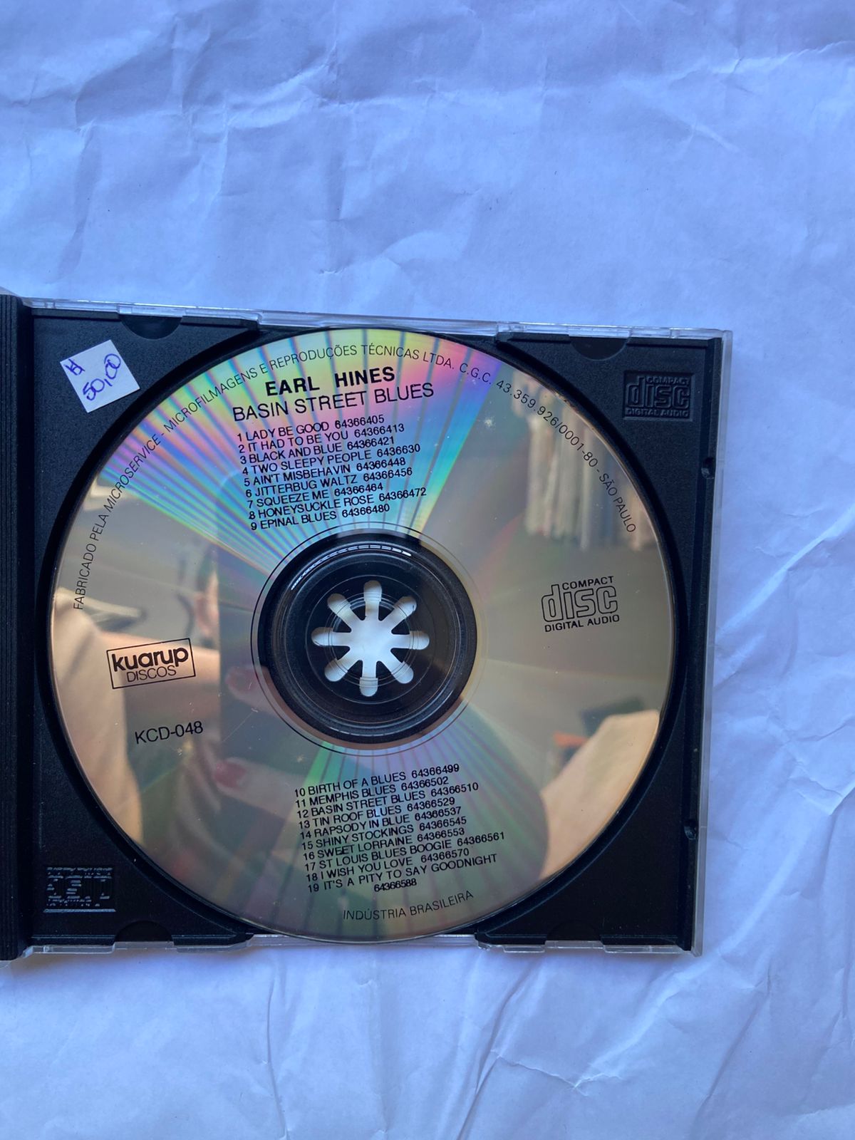 Cd Earl Hines Basin Street Blues 1977 (Usado)