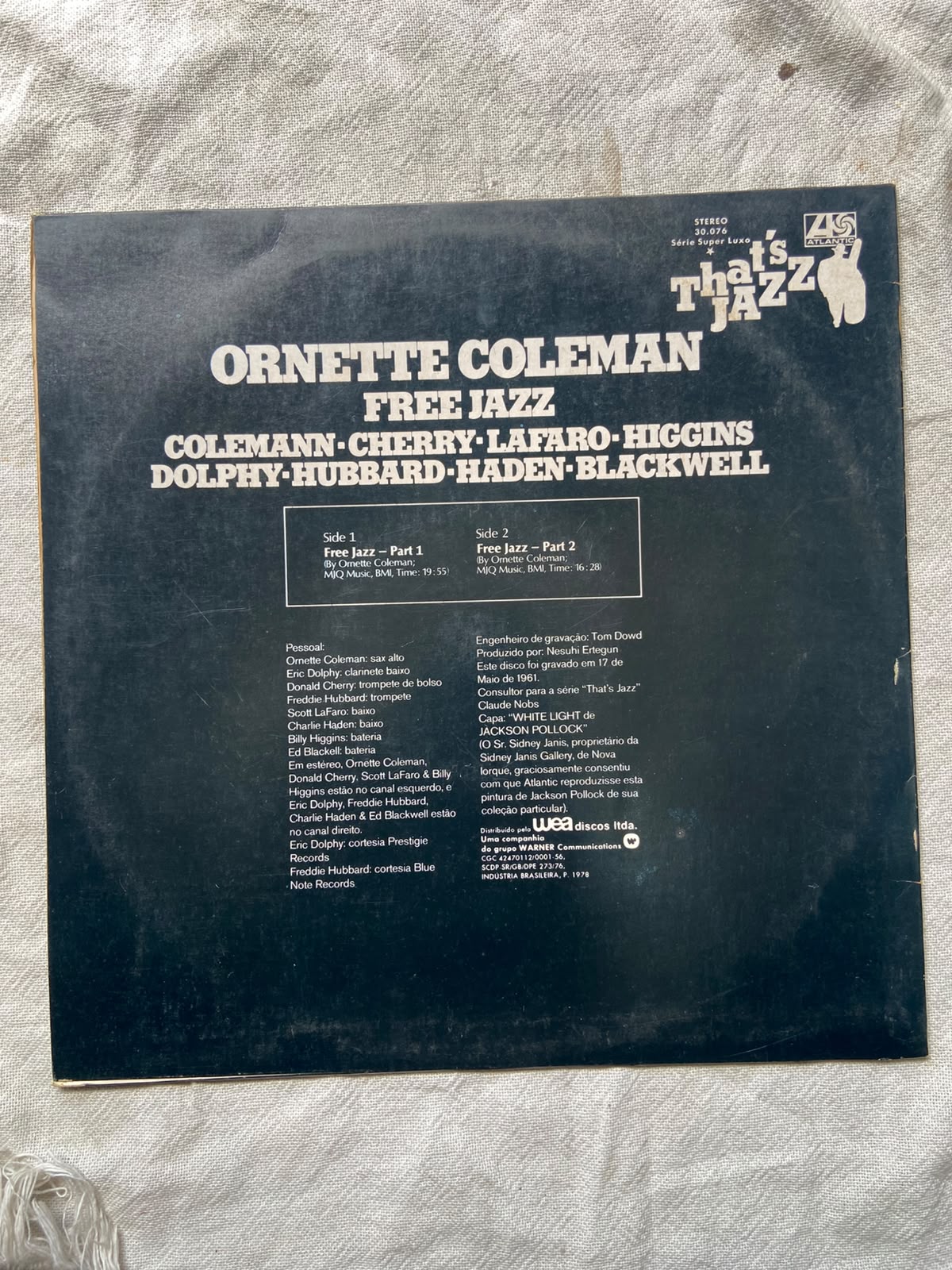 Lp Ornette Coleman Free Jazz That S Jazz 1978 (Usado)