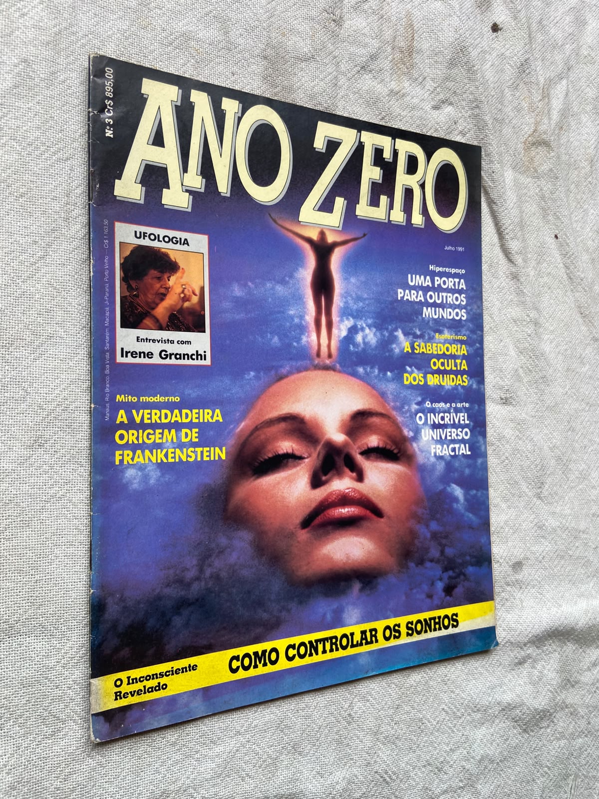Revista Ano Zero Julho 1991 Número 3 Ufologia (Usado)
