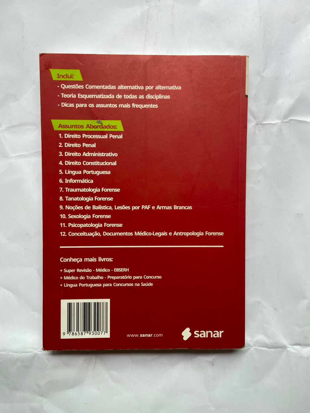 Livro Médico Legista Preparatório Para Concurso 2 Edição (Usado)