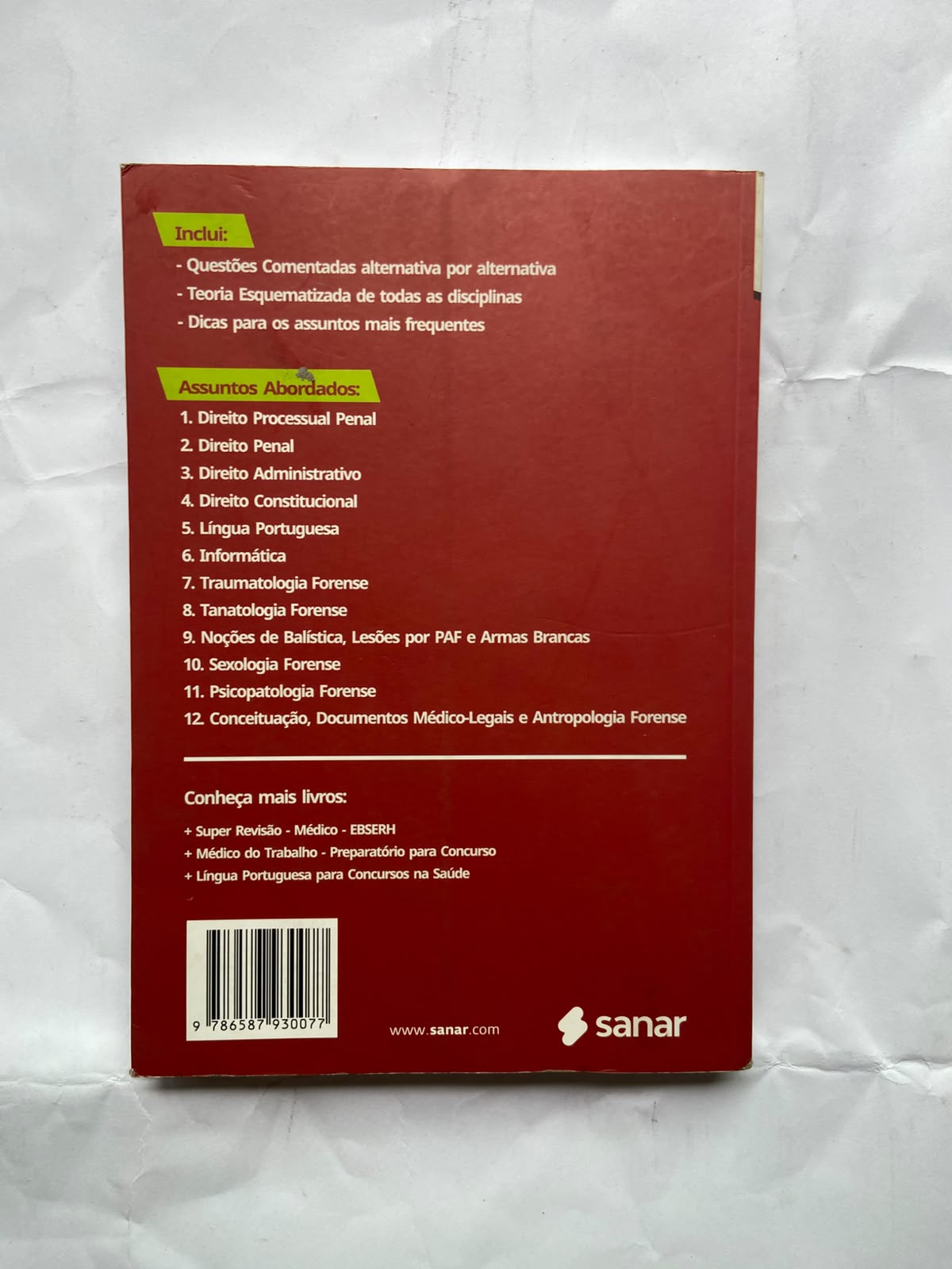 Livro Médico Legista Preparatório Para Concurso 2 Edição (Usado)