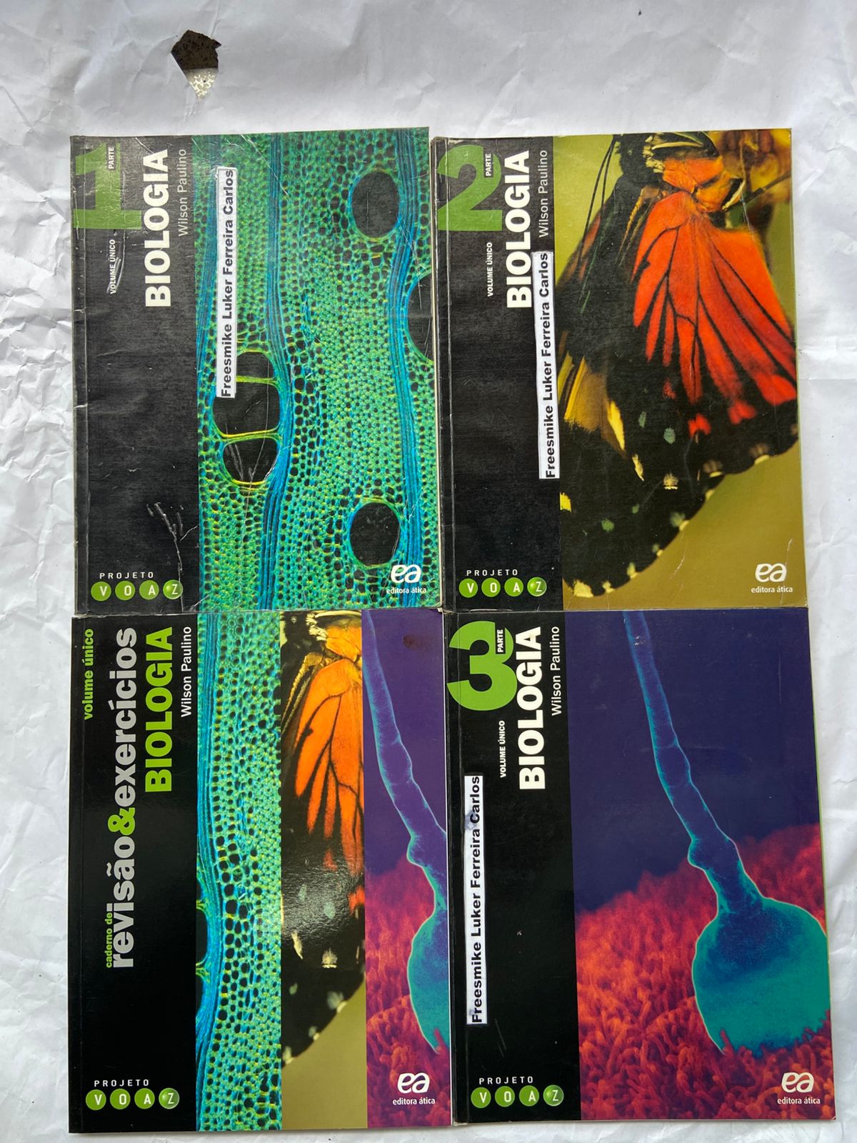 Livro Biologia Box 4 Vol Com Caderno De Revisão E Exercícios (Usado)