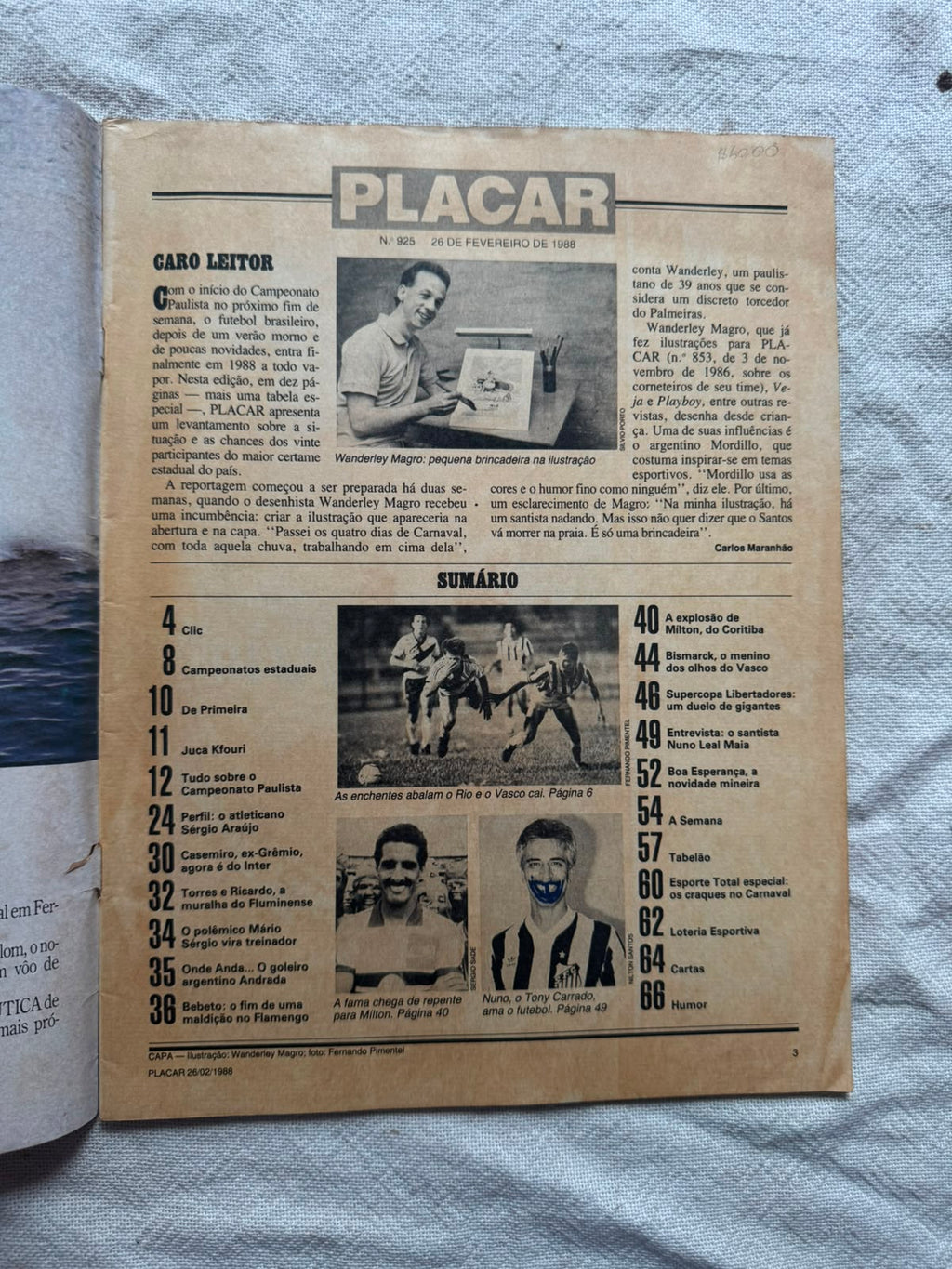 Revista Placar 6 De Maio De 1988 Número 935 (Usado)
