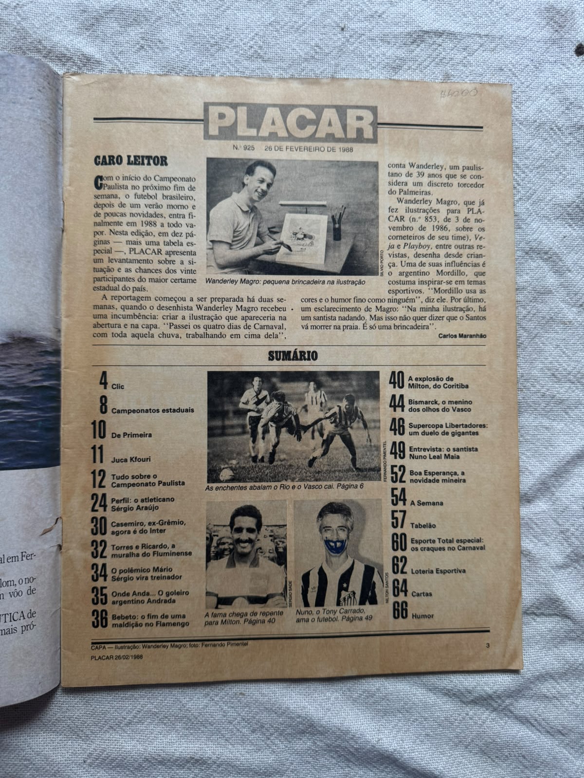 Revista Placar 6 De Maio De 1988 Número 935 (Usado)
