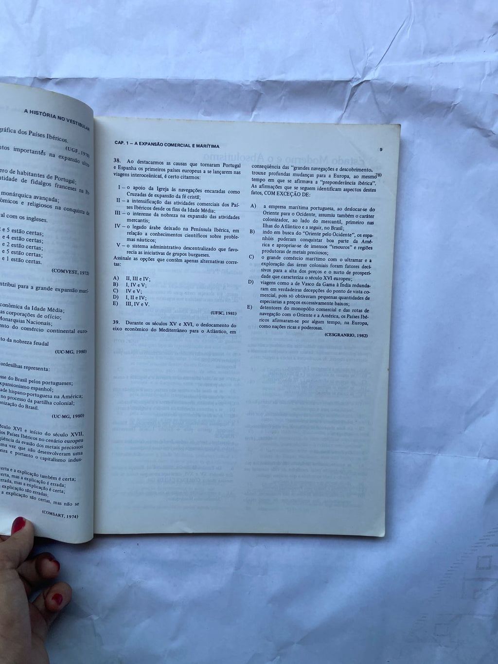 Livro Aquino À História No Vestibular 1 Edição 1983 (Usado)