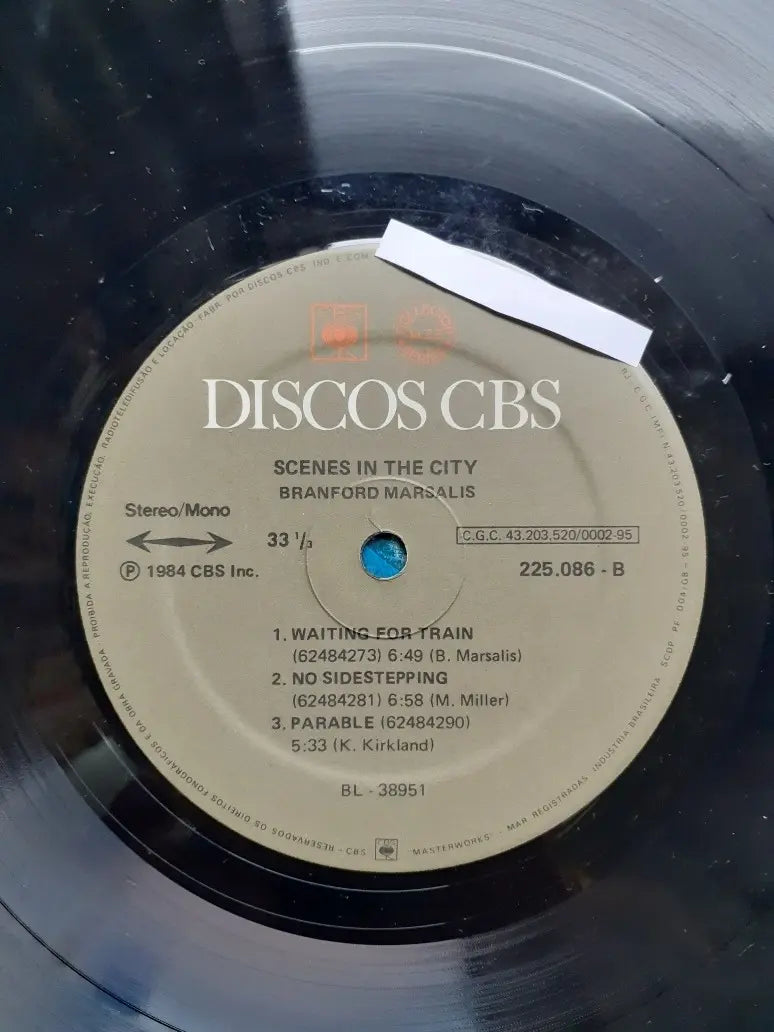 Lp Branford Marsalis Scenes In The City 1984 Col Série Jazz (Usado)