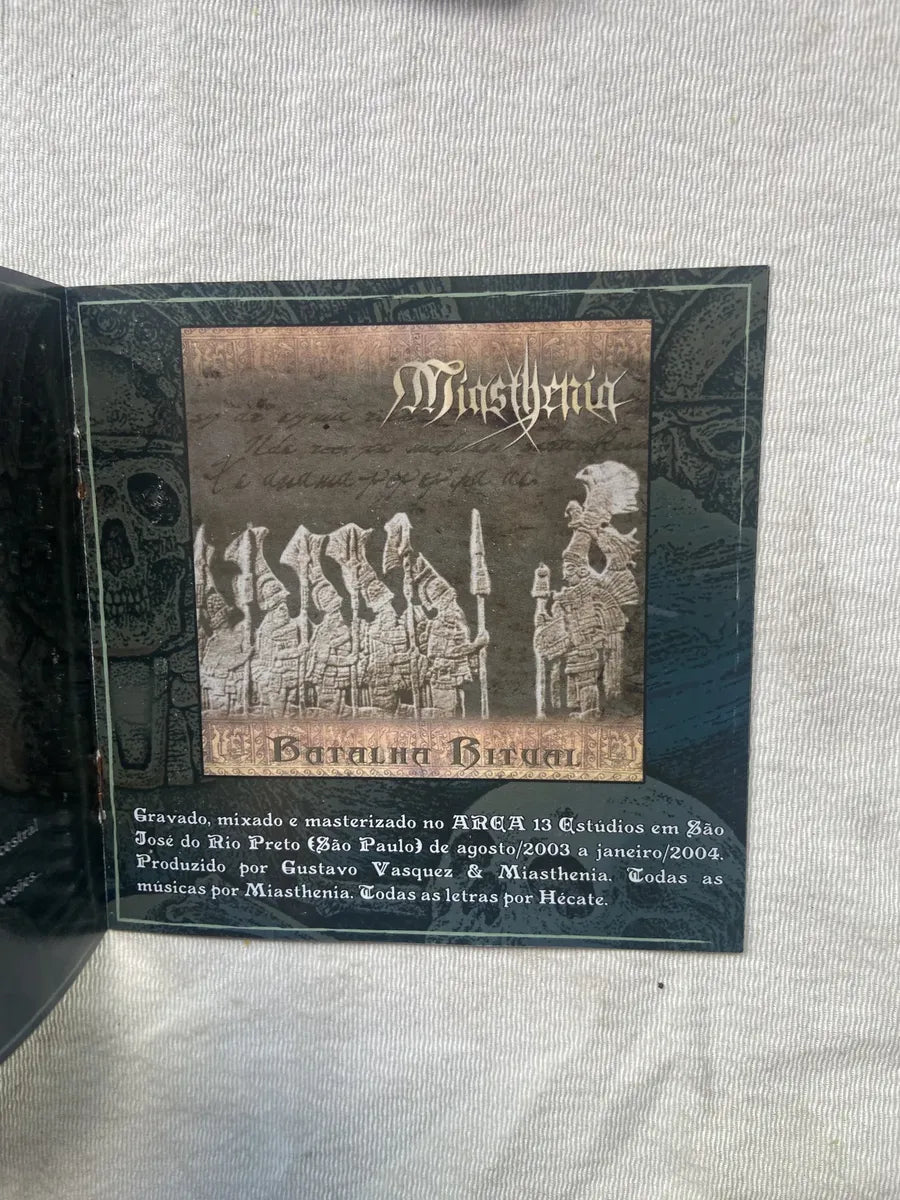 Cd miasthenia Xvi Batalha Ritual Duplo 2017 (Usado)