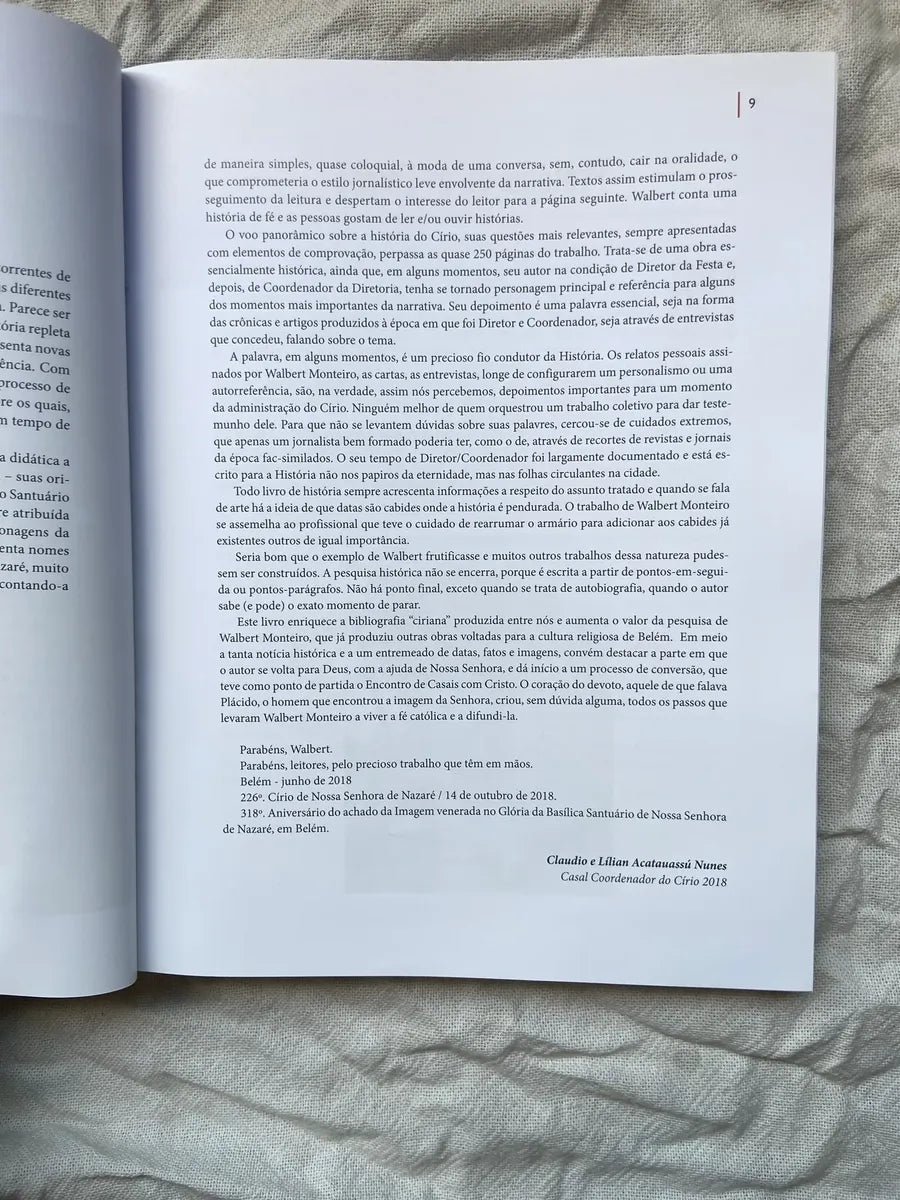Livro Círio De Nazaré Meu Olhar De Fé 2 Ed Autografado 2021 (Usado)