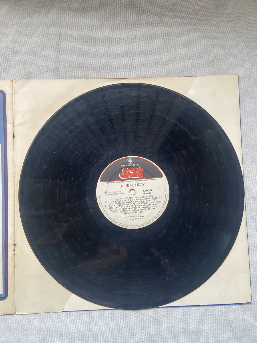 Lp Gigantes Do Jazz Billie Holiday A Mais Comovente Cantora (Usado)