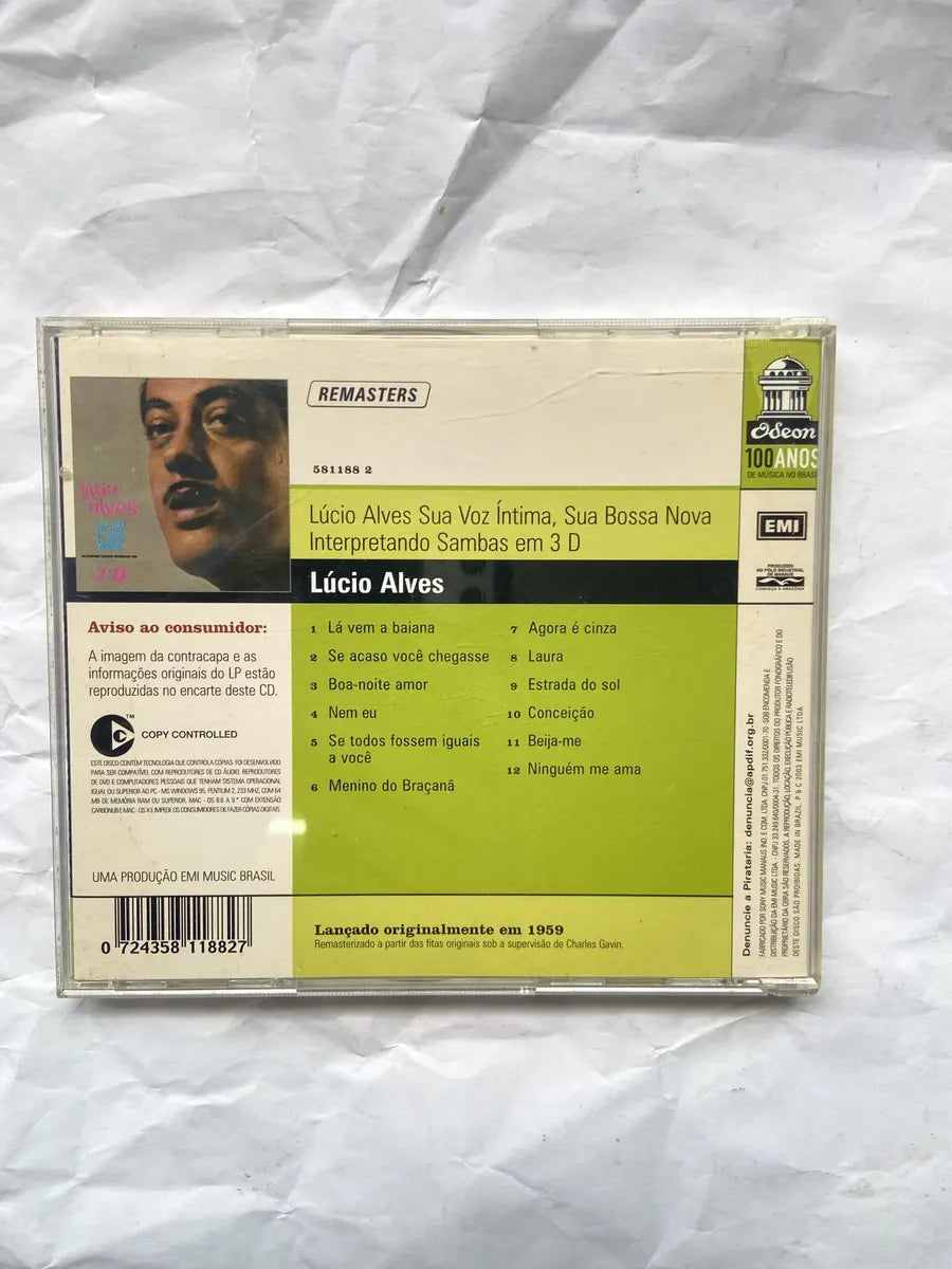 Cd Lúcio Alves Sua Voz Intima Sua Bossa Nova 1959 (Usado)