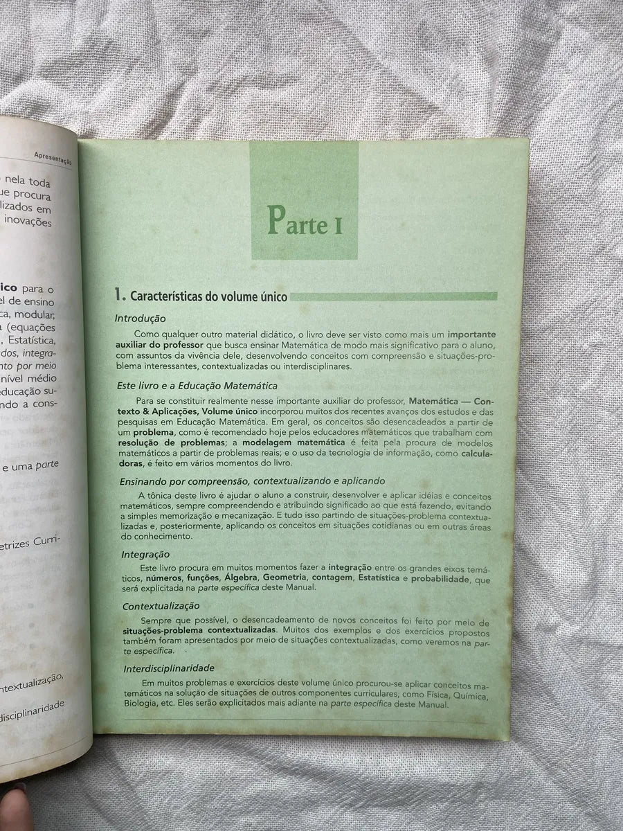 Livro Matemática Contexto E Aplicações Volume Único 2000 (Usado)