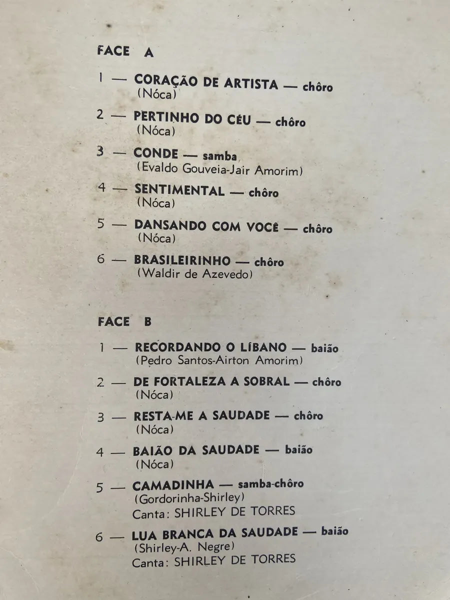 Lp Nóca E Seu Acordeon Selo Vitória Discos (Usado)