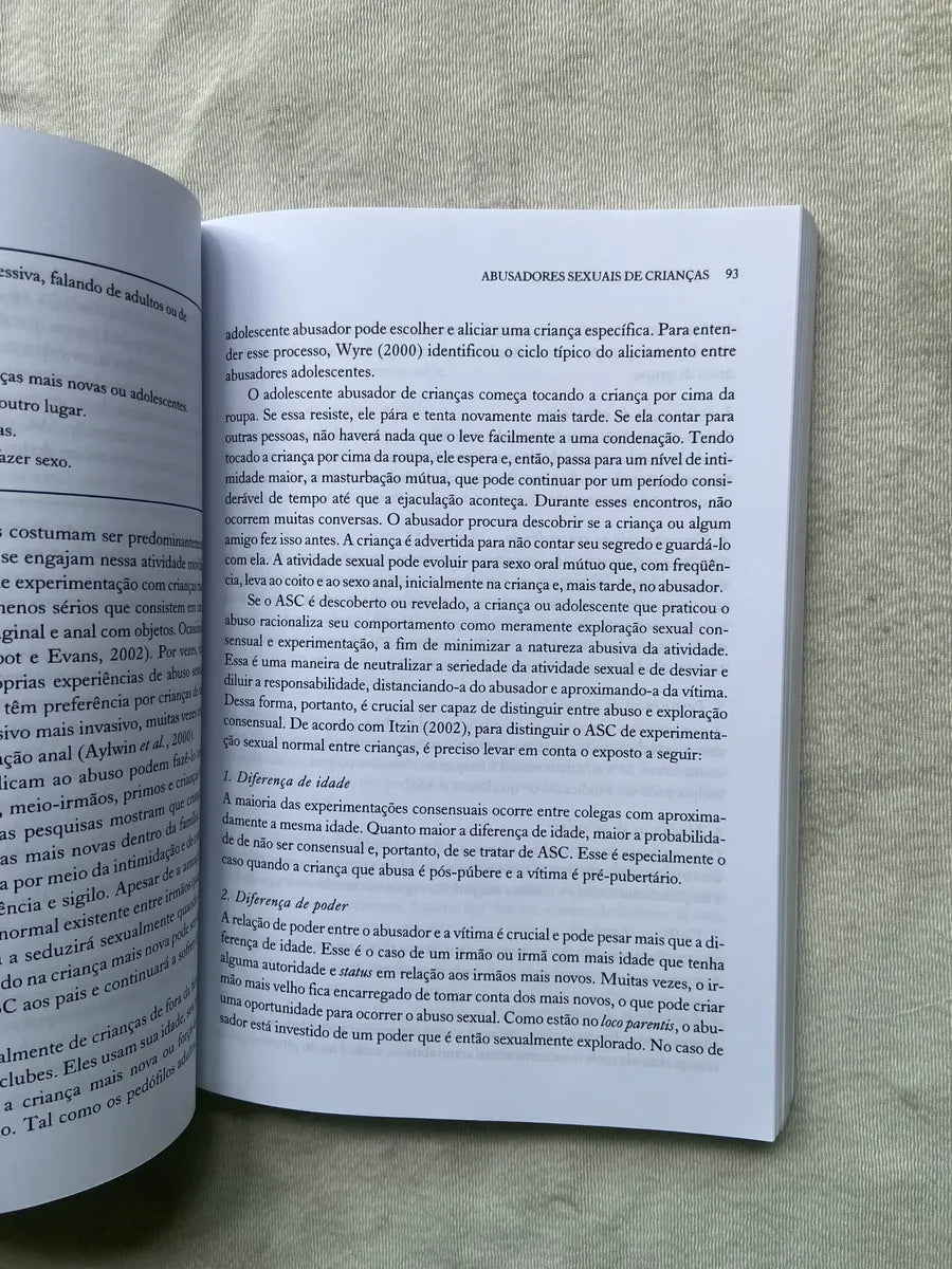 Livro Abuso Sexual Em Crianças Fortalecendo Pais E Prof (Usado)