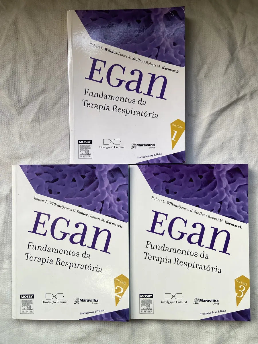 Livro Egan Fundamentos Da Terapia Respiratória Box 3 Vol (Usado)
