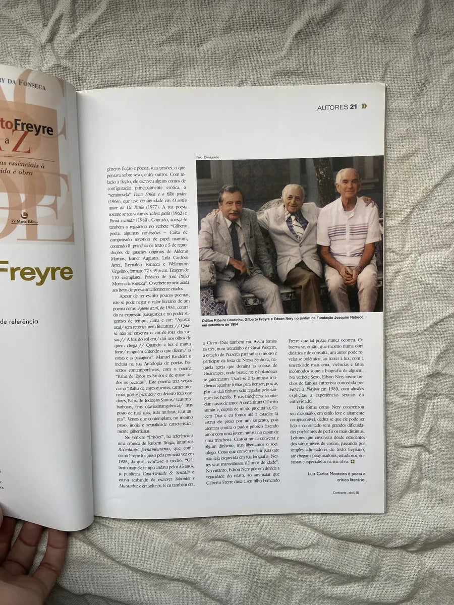 Revista Continente Multicultural Arte Perigosa Ano 3 N 28 (Usado)