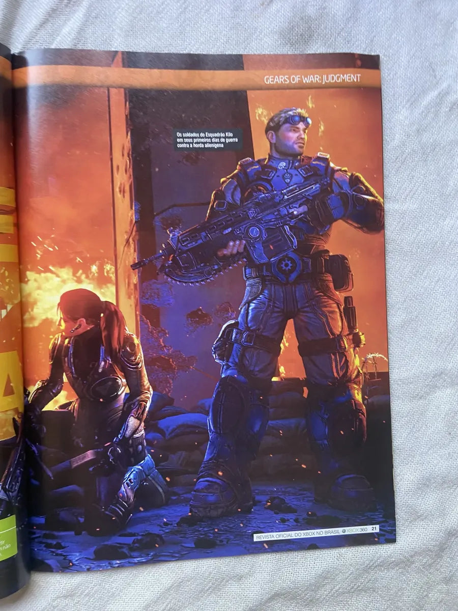 Revista X Box 360 Detonado Gears Of War Judgment Ano 7 N 79 (Usado)