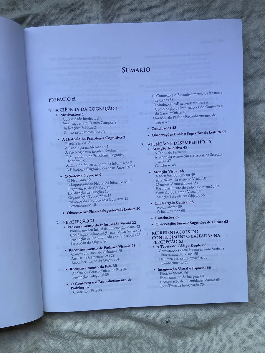 Livro Psicologia Cognitiva E Suas Implicações Experimentais (Usado)