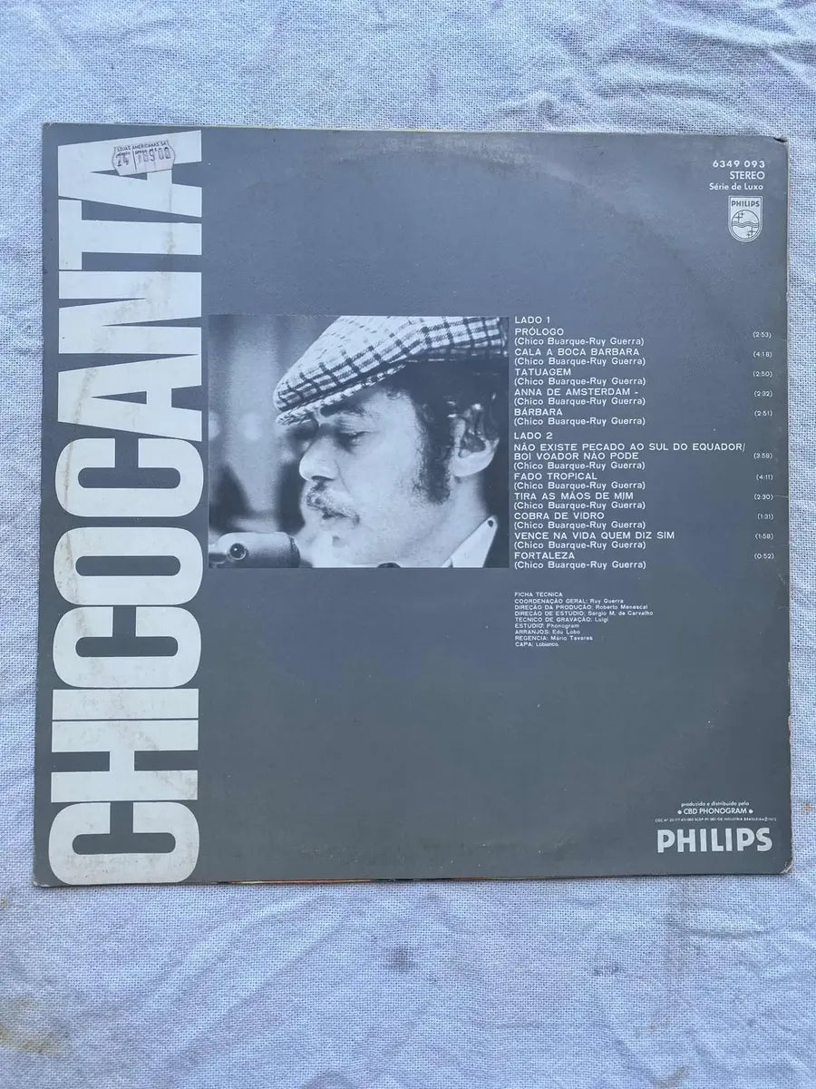 Lp Chico Buarque Chico Canta Selo Philips (Usado)