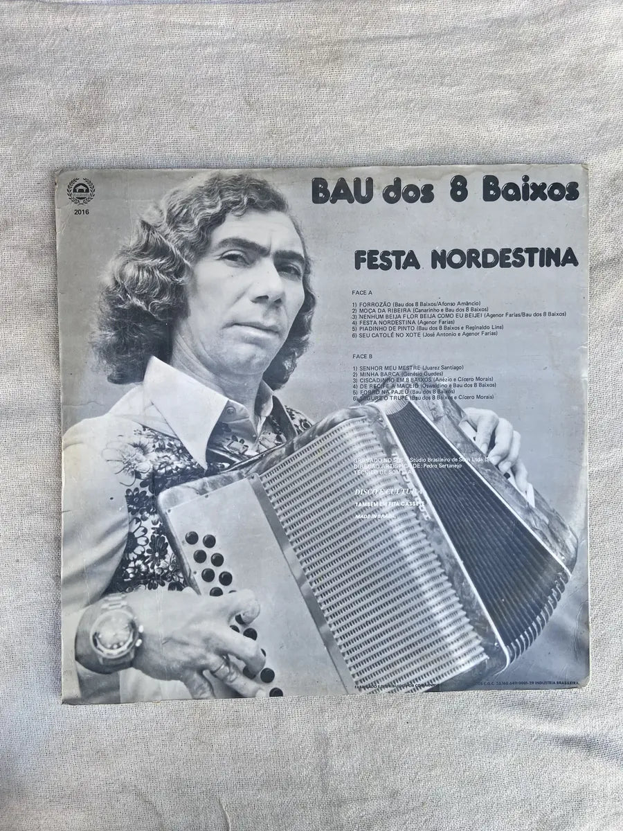 Lp Baú Dos 8 Baixos Festa Nordestina 1979 (Usado)