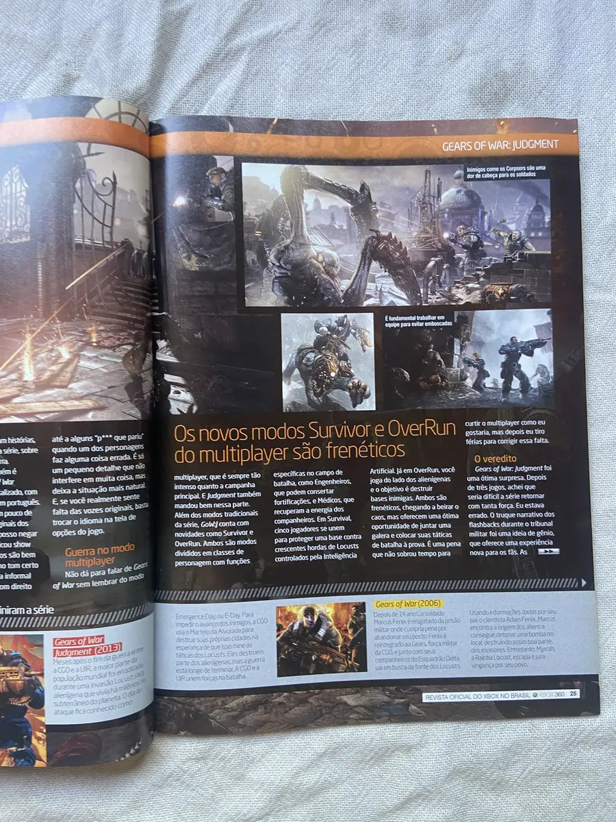 Revista X Box 360 Detonado Gears Of War Judgment Ano 7 N 79 (Usado)