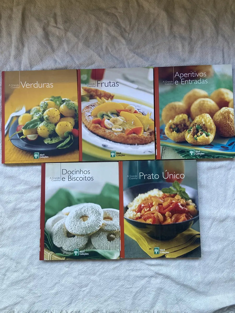 Livro Coleção A Grande Cozinha 5 Volumes Do 12 Ao 16 (Usado)