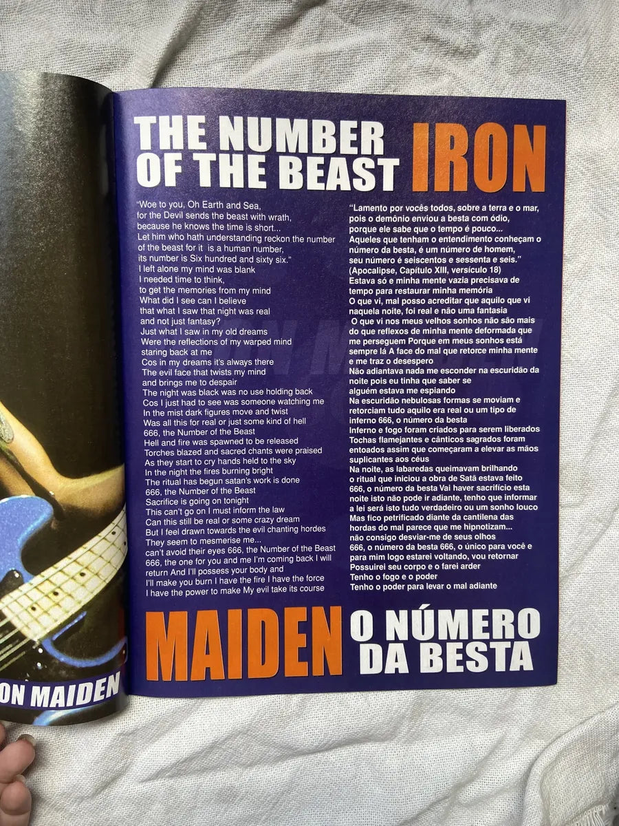 Revista Metal Massacre Letras Traduzidas Extra Guns N Roses (Usado)