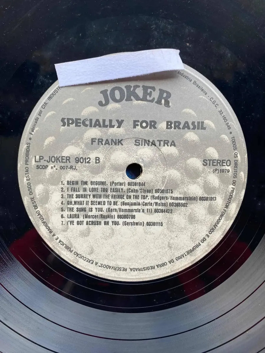 Lp Frank Sinatra Specially For Brasil 1979 Selo Joker (Usado)