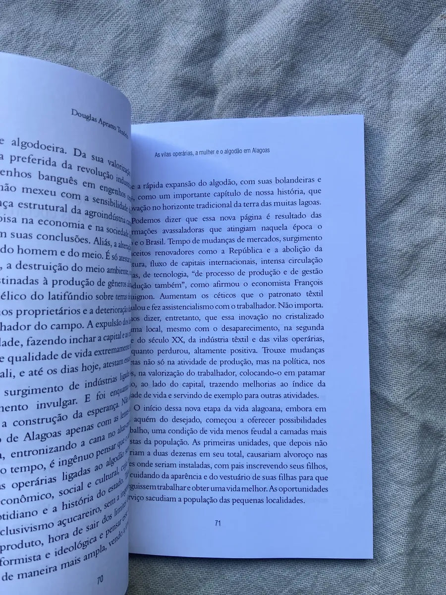 Livro As Vilas Operárias À Mulher E O Algodão Em Alagoas (Usado)