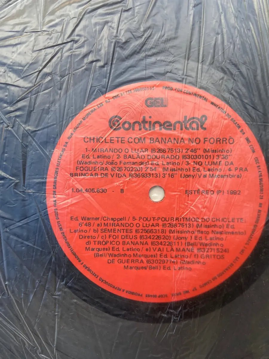 Lp Chiclete Com Banana No Forró 1992 (Usado)