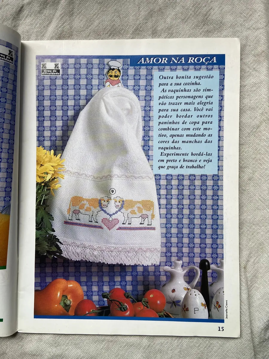 Revista Arte De Bordar Ponto Cruz 40 (Usado)