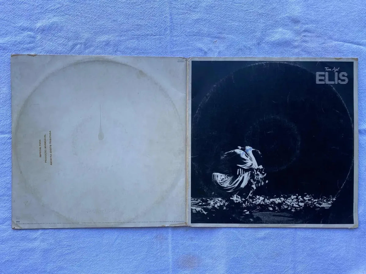 Lp Elis Regina Trem Azul 1982 Duplo Selo Som Livre (Usado)