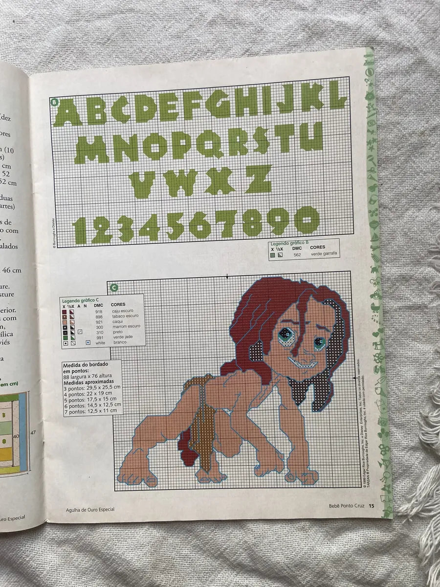 Revista Agulha De Ouro Especial Bebê Ponto Cruz Disney N 14 (Usado)
