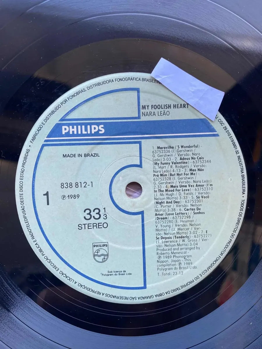 Lp Nara Leão My Foolish Heart 1989 Selo Philips (Usado)