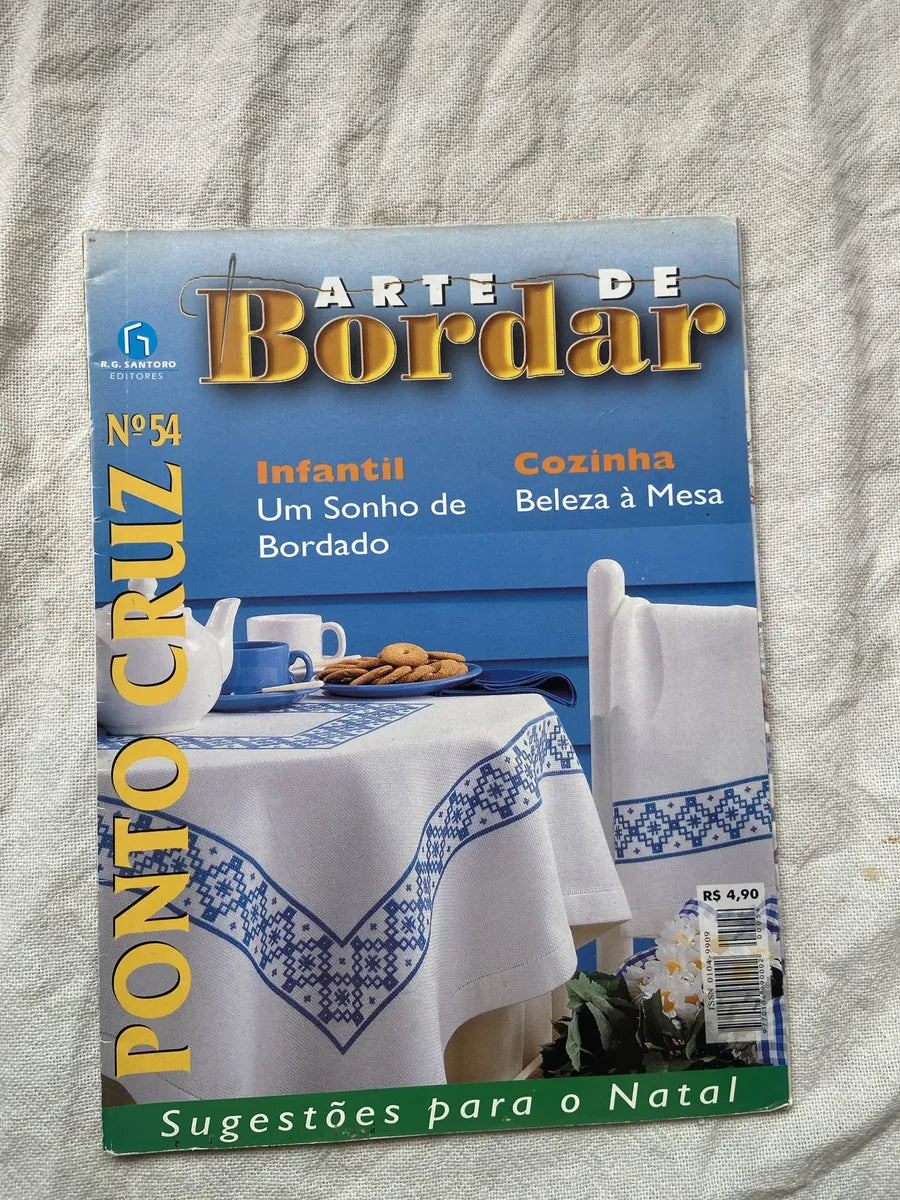 Revista Arte De Bordar Ponto Cruz N 54 (Usado)