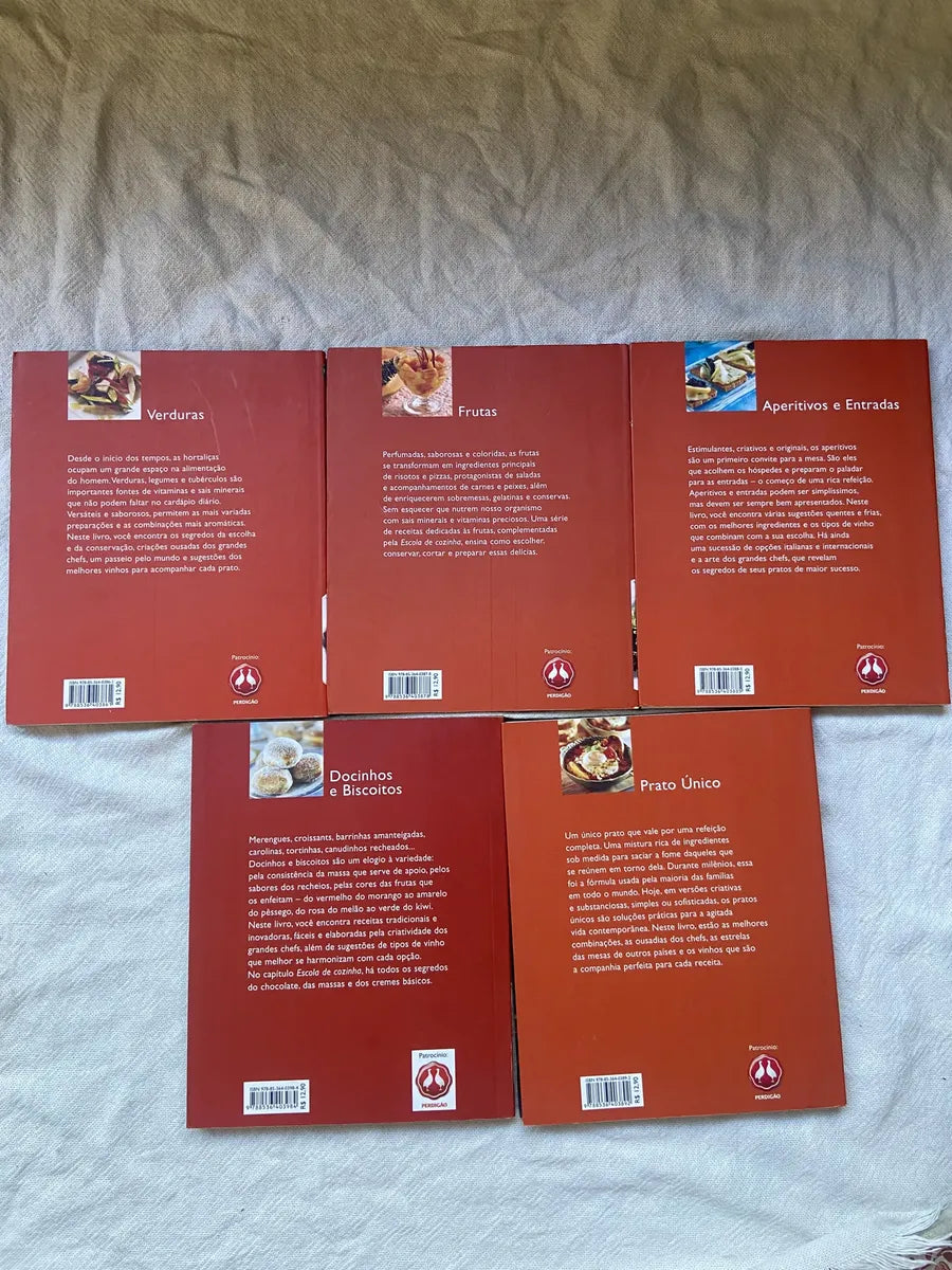 Livro Coleção A Grande Cozinha 5 Volumes Do 12 Ao 16 (Usado)