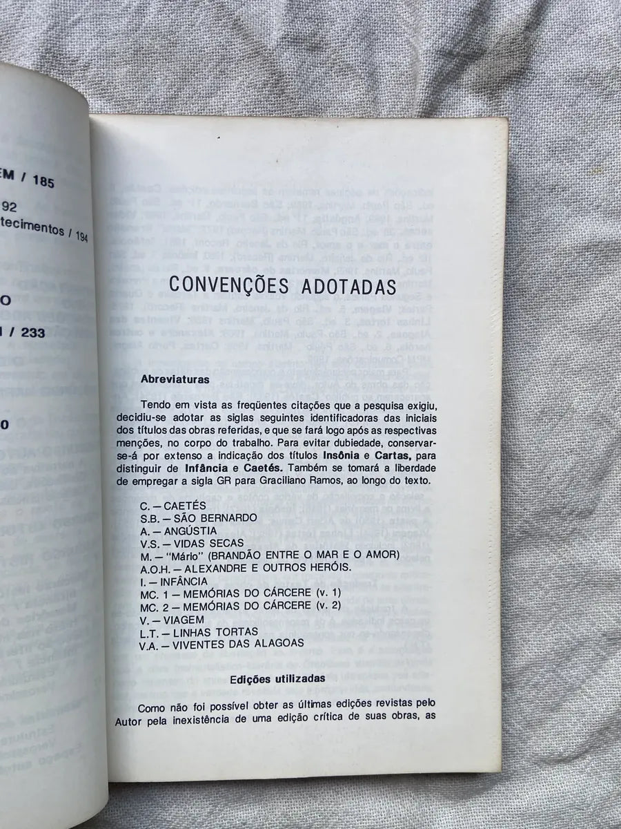 Livro Graciliano Ramos E A Fala Das Memórias 2 Edição 1992 (Usado)