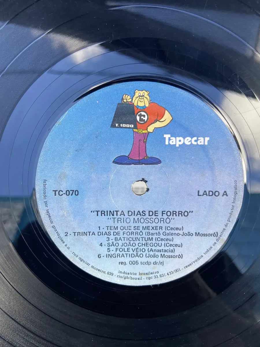 Lp Trio Mossoró Trinta Dias De Forro (Usado)