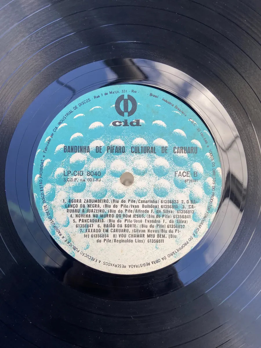 Lp Bandinha De Pífano Cultural De Caruaru 1981 (Usado)