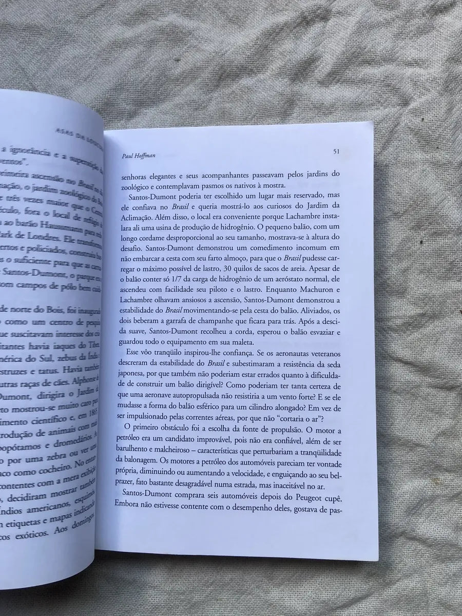 Livro Asas Da Loucura À Extraordinária Vida De Santos Dumont (Usado)