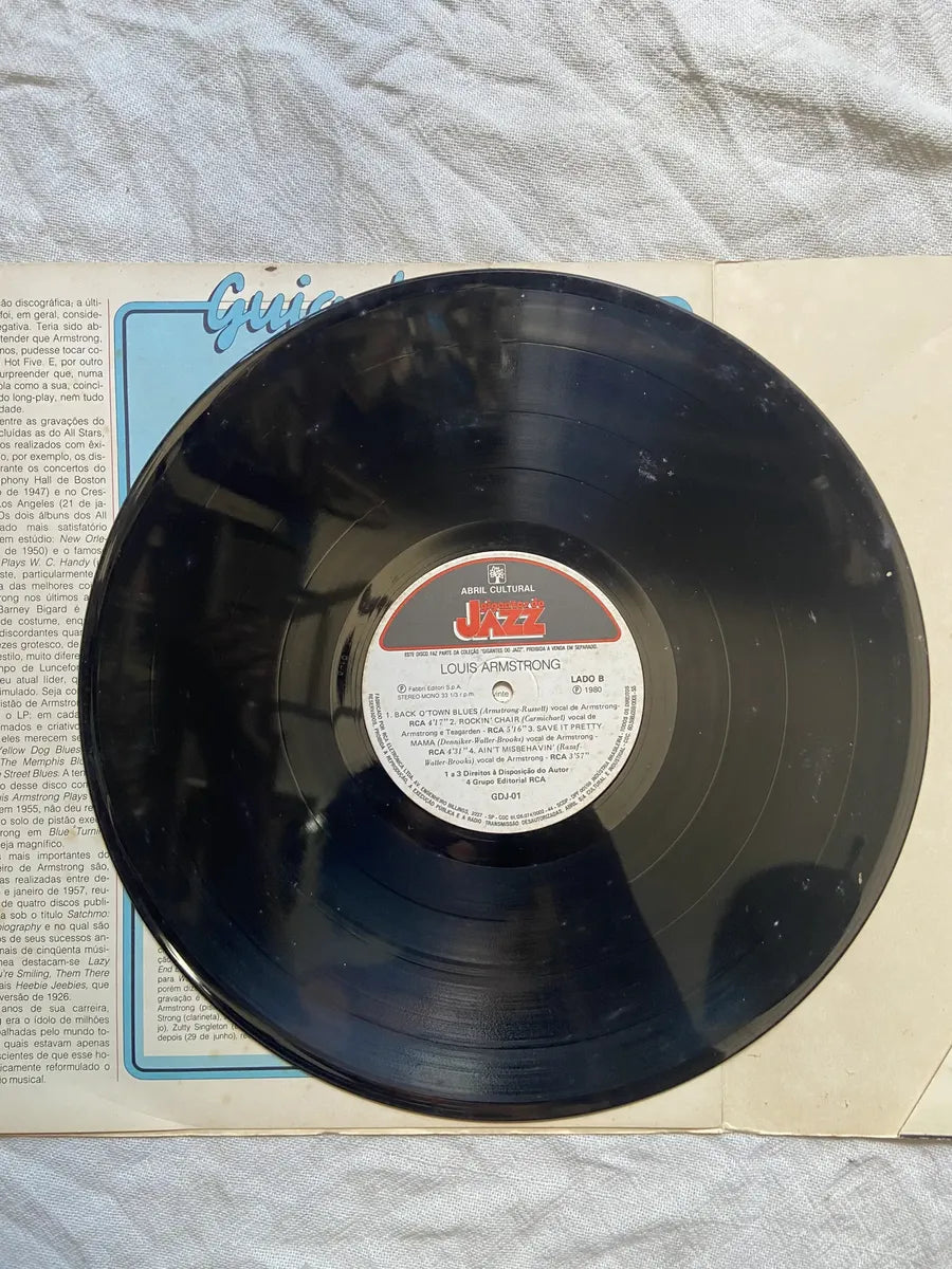 Lp Louis Armstrong Coleção Gigantes Do Jazz 1980 (Usado)