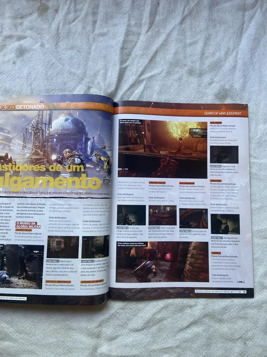 Revista X Box 360 Detonado Gears Of War Judgment Ano 7 N 79 (Usado)