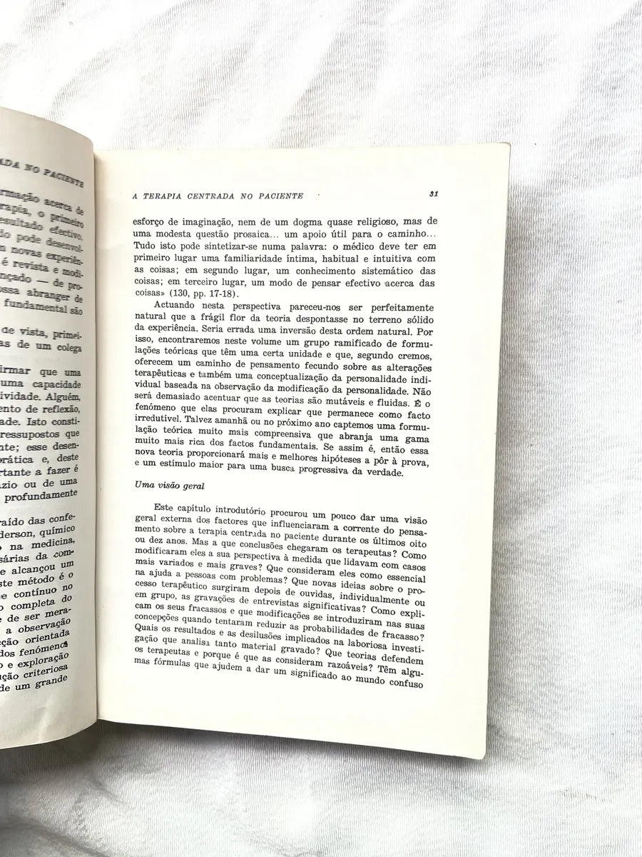 Livro Terapia Centrada No Paciente 1975 (Usado)