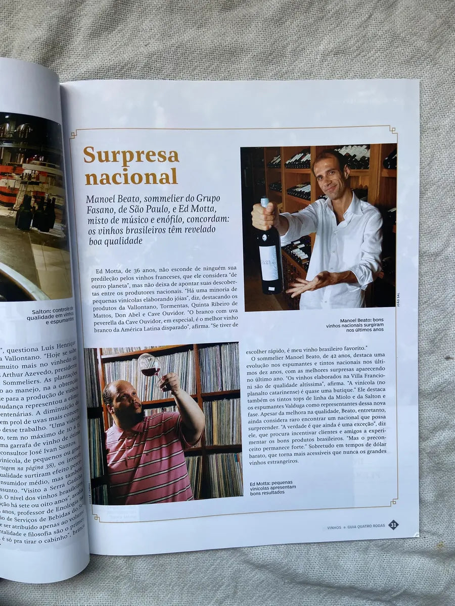 Revista Novo Guia Quatro Rodas Guia De Vinhos Vol 2 Ed 2008 (Usado)