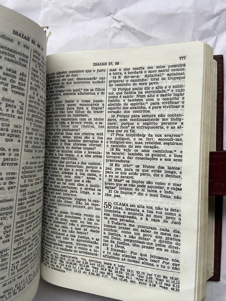 Livro Bíblia Sagrada E Harpa Coedição De 1987 (Usado)