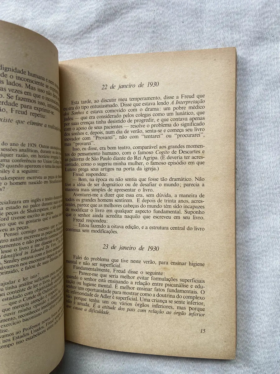 Livro Diário De Minha Análise Com Sigmund Freud Vol 35 (Usado)