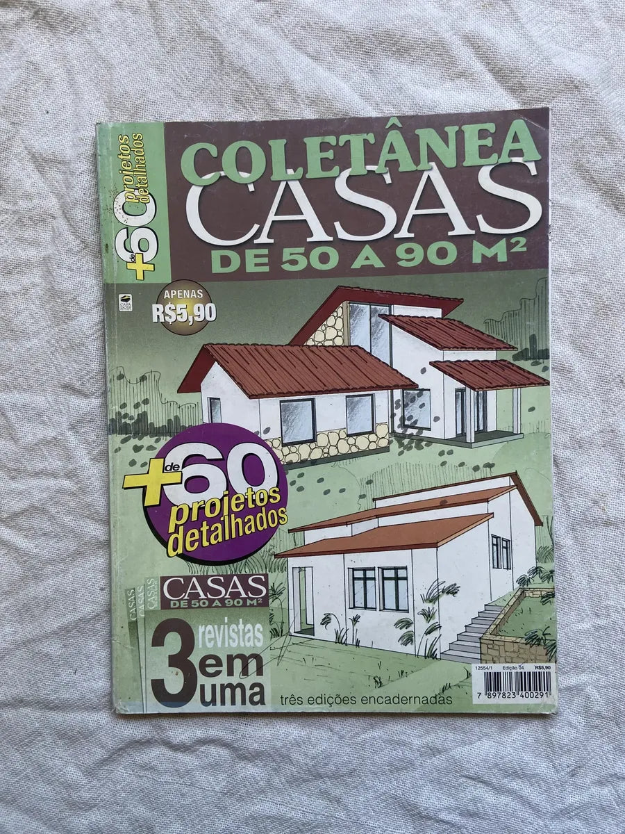 Revista Coletânea Casas De 50 A 90 M2 3 Em 1 (Usado)